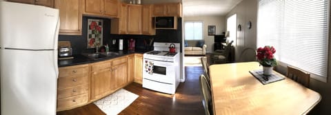 Our kitchen is fully stocked and ready for you and your family to enjoy happy me