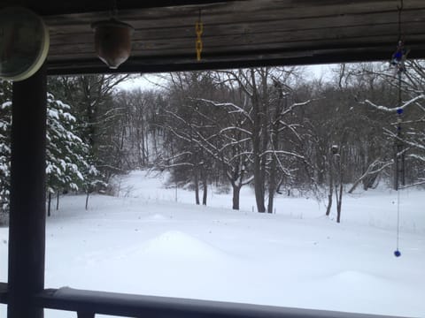 Winter view from back deck