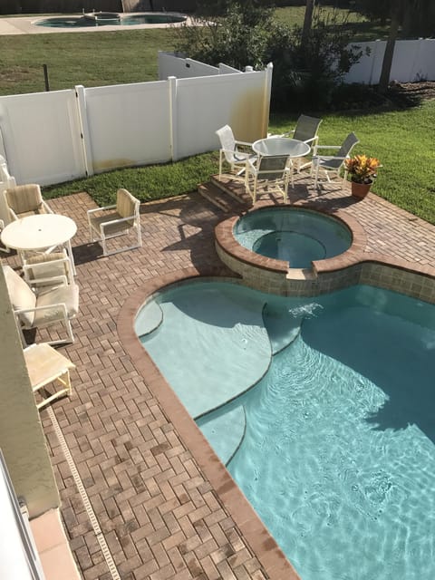 pool view from main floor