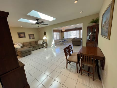 Living room seen from the entryway