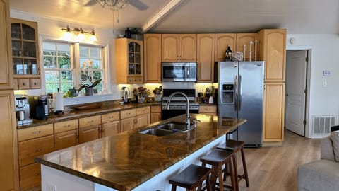 Fully stocked kitchen
