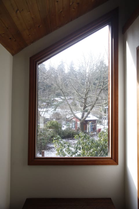 Bucolic view of the garden from upstairs.