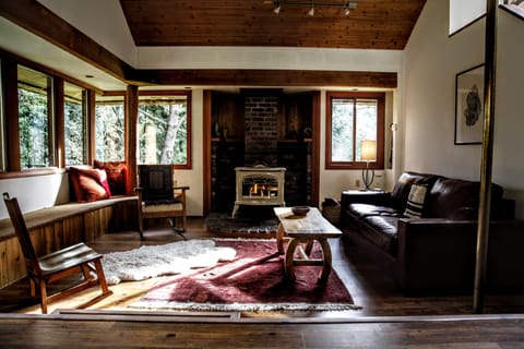 Spacious yet cozy living room.