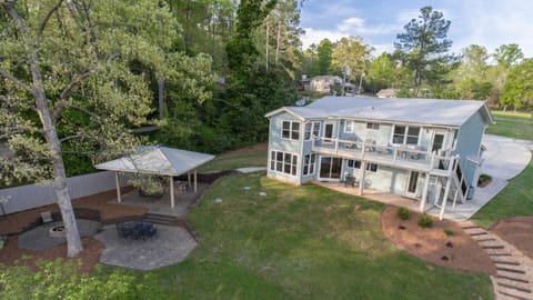 Aerial view of back of house.