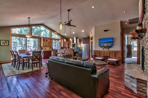 Living Room. New dining room table has been installed as of June 2017.