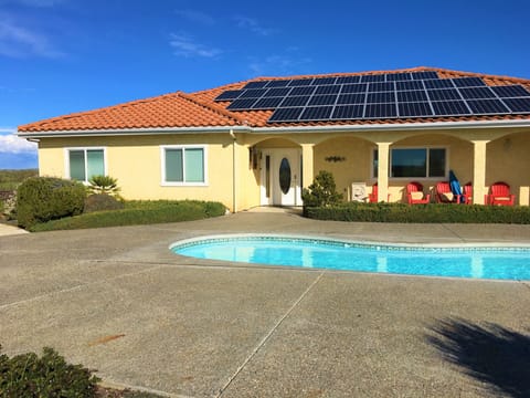 House and vineyard are fully on solar power.