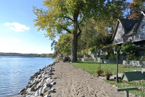 The west view of the property 