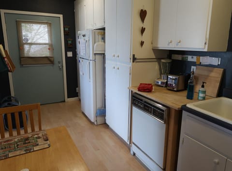 Kitchen looking to private entrance