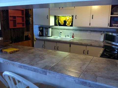 Upper kitchen from living room