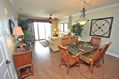 Dining Area Seats 6! Living Area Opens To Spacious Private Balcony W/Seating!