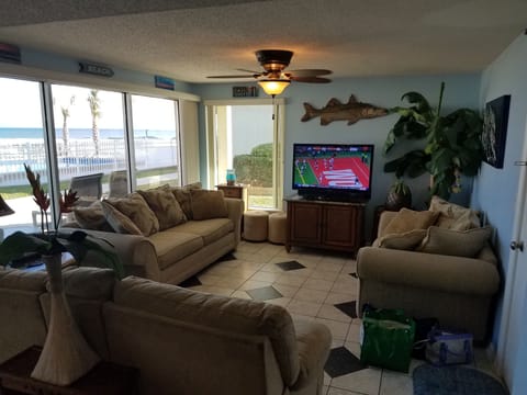 Living room with hide-a-bed.
