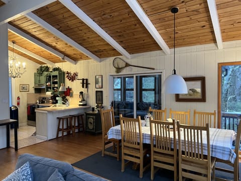 view of dining room and kitchen