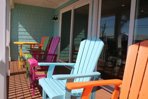 Expansive 200 sq. ft. deck overlooking the beach. Enjoy the beautiful sunrises!