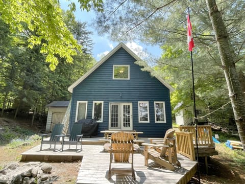 Lakeside view of main cottage