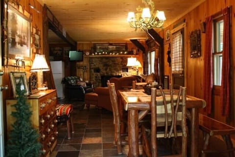 A view from the dining area