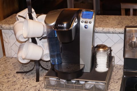 Stocked kitchen ready to entertain- including coffee station