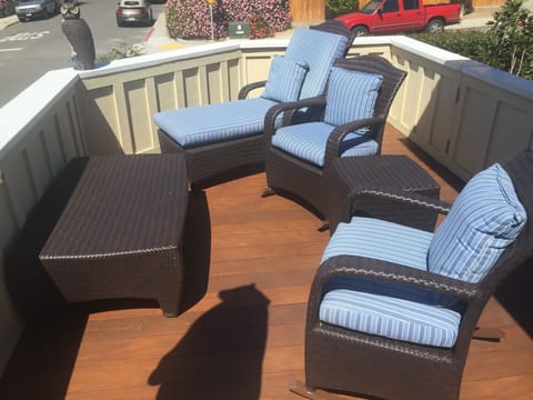 Front outside patio with ocean view