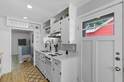 Updated kitchen with vintage character