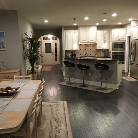 View from Great Room facing kitchen and front door