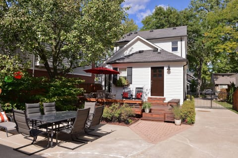 FENCED, private BACK YARD Plus deck and outdoor living spaces. 