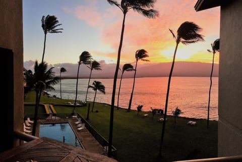 Sunrise is breathtaking from the Maalaea Kai Penthouse Suite!