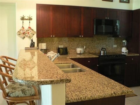 The Kitchen is completely appointed.