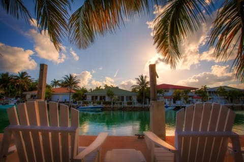 Relax on the dock with a cool drink..throw a line in too, catch a couple snapper