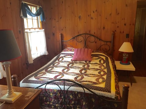 Queen bedroom; first floor; full bath next door