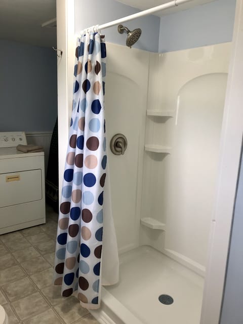 A new shower was installed in February 2020.