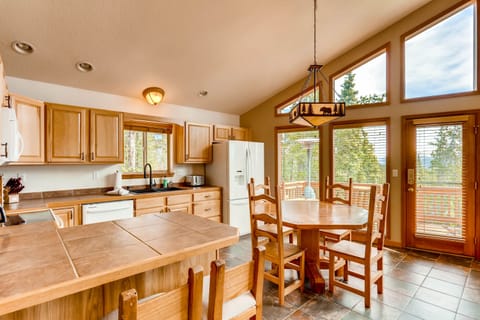 The cook will have great views while they prepare your favorite meals.