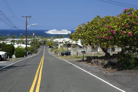 Kalani St. This is the view driving down into Kailua Kona Town.