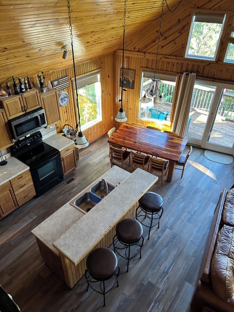 Over view of the kitchen