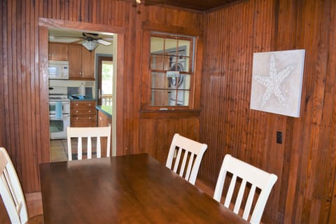 Dining room is located just off the kitchen!