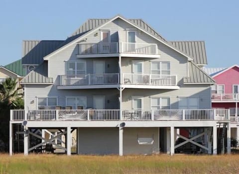 3 balconies off the back of the home