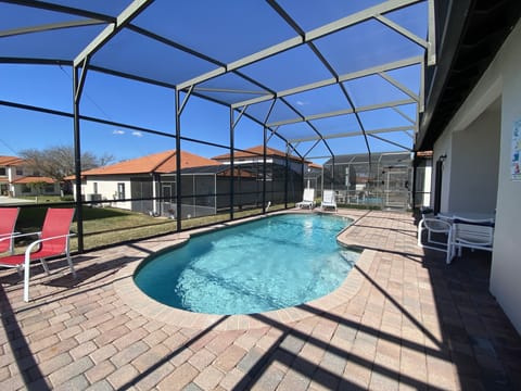 Private pool with covered lanai