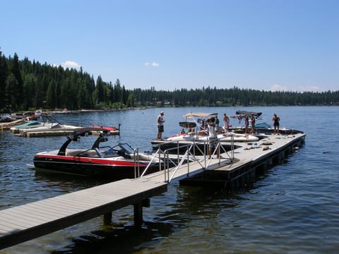 Summer "FUN" at the marina on the lake at the Hawk's Nest Lodge