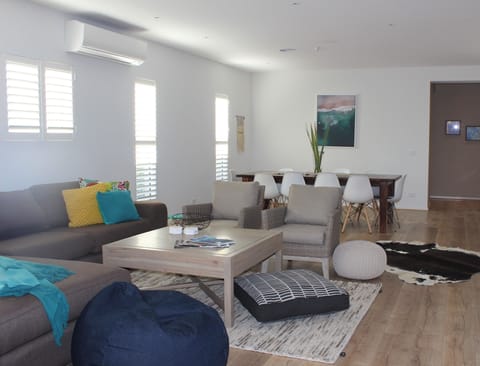 Relax with family or friends in the large living and dining space 