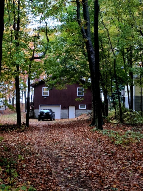 The back of the house coming off of Scenic Drive.  