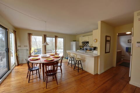 dining room looking onto deck and back of house