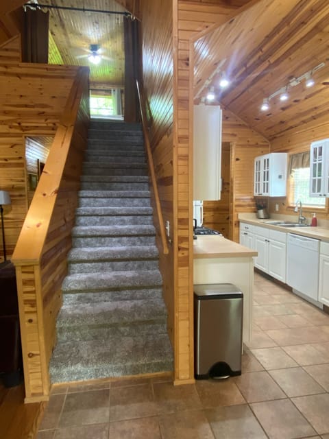 stairs to loft off front entry