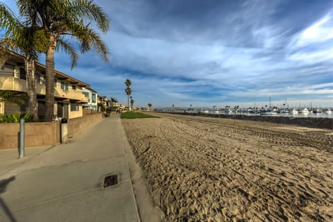 Our bay looking north on a beautiful morning with endless bike/walking paths
