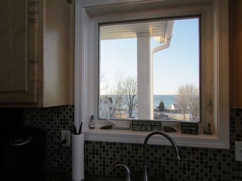 Lovely view from kitchen sink.  I can stand here all day!!!