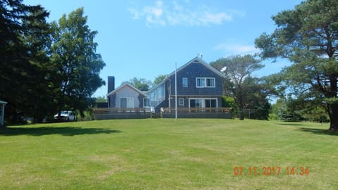 Huge clear lawn for games and activities (this looks up to Briar Rose house)