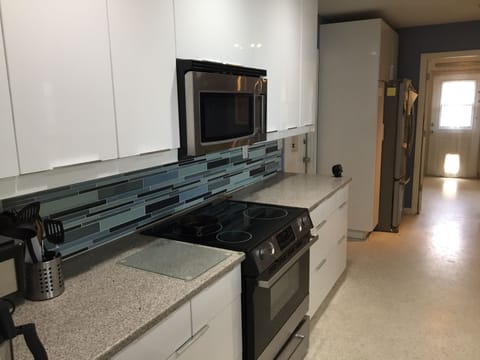 kitchen with stainless steel appliances