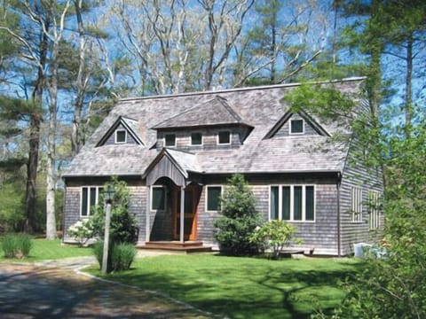 Beautiful lawn surrounds the house