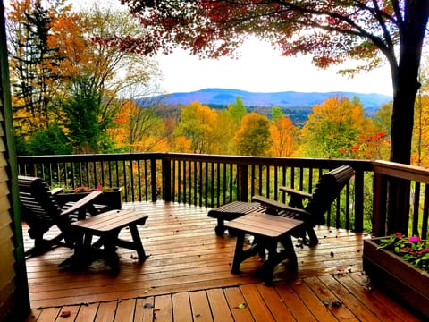 Start your leaf peeping before you even leave the house.
