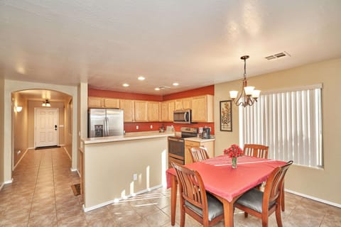 Kitchen and dining area