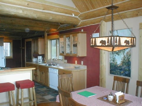Log Home Kitchen