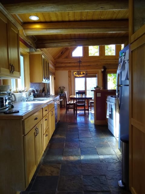 View from back of kitchen