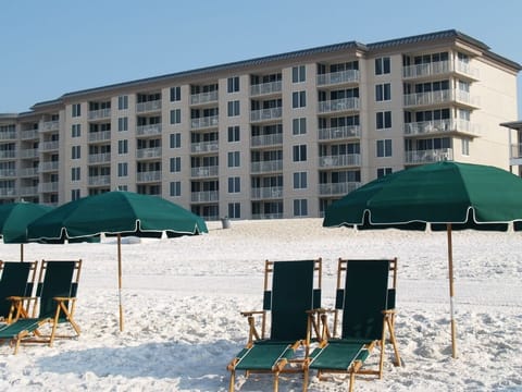 Beachfront condo  --  N/C for 2 chairs and umbrella from March thru Oct
